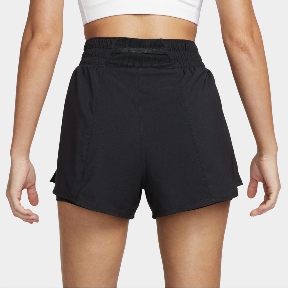 Nike Women’s One Dri-FIT High Waisted 2-in-1 Shorts - Picture 2 of 4